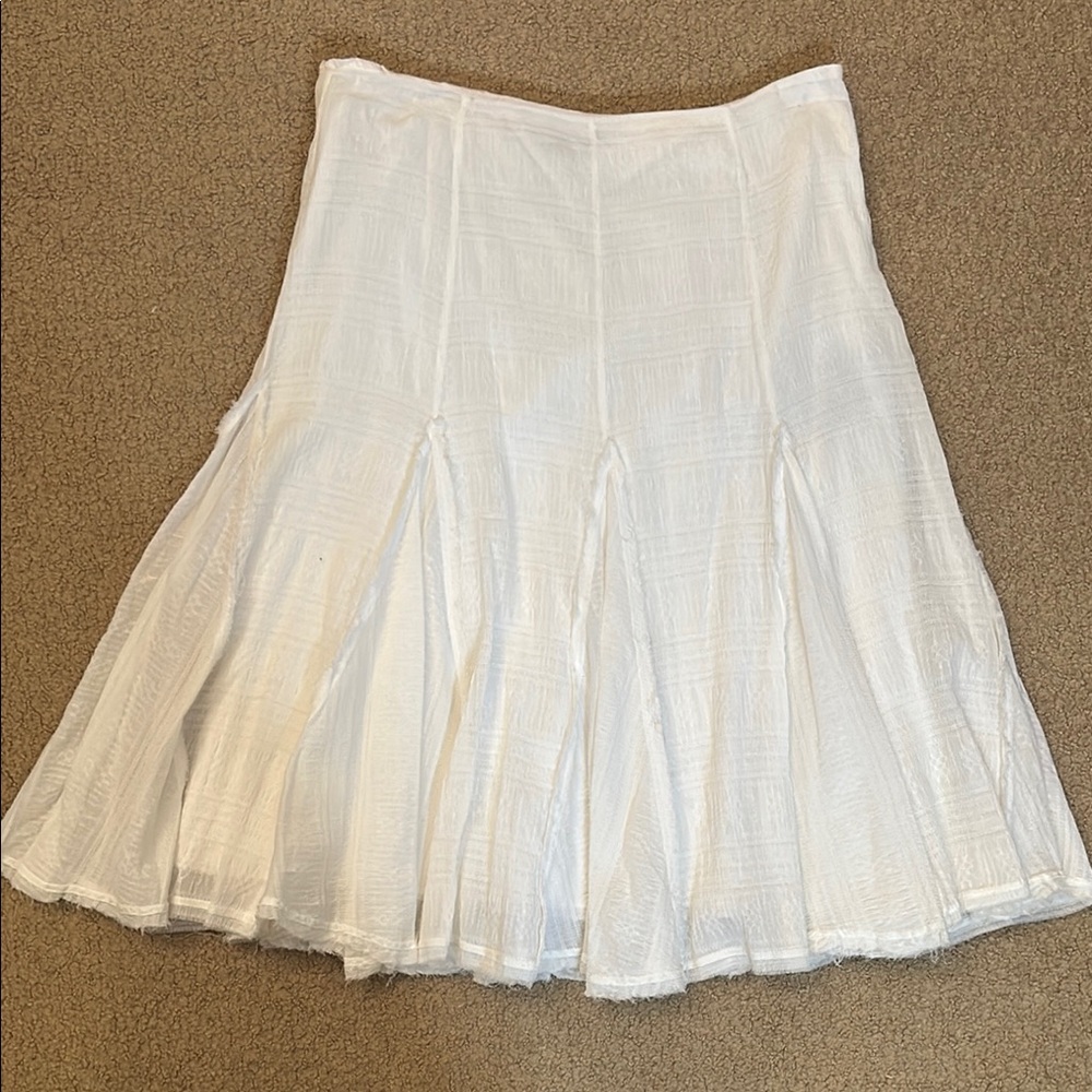 White Flowy Skirt